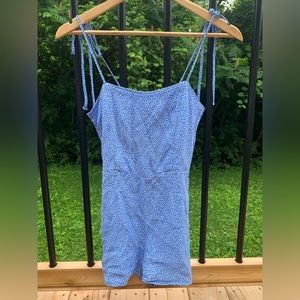 Daisy Blue Romper / Jumper - P&B - S